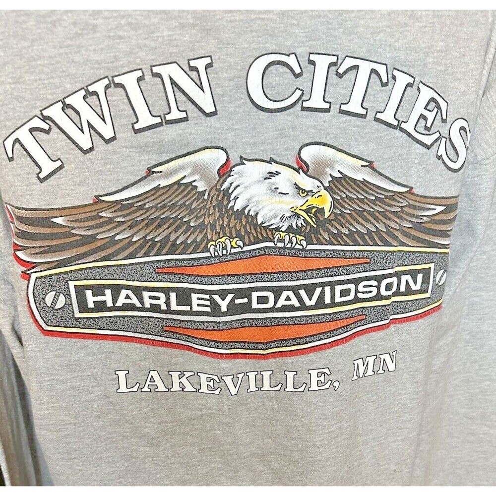 Vintage Harley Davidson Men's Long Sleeve Size XL Twin Cities MN - Picture 5 of 9